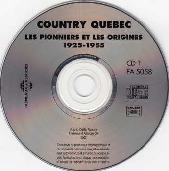 2CD Various: Country Quebec Les Pionniers Et Les Origines 1925-1955