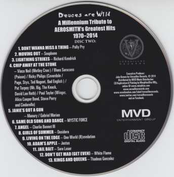 2CD Various: Deuces Are Wild (A Millennium Tribute To Aerosmith's Greatest Hits 1970-2014)