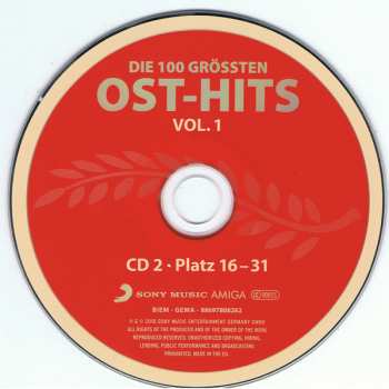 4CD Various: Die 100 Grössten Ost-Hits Vol. 1: Platz 1 - 47