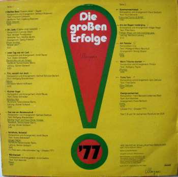LP Various: Die Großen Amiga Erfolge 77