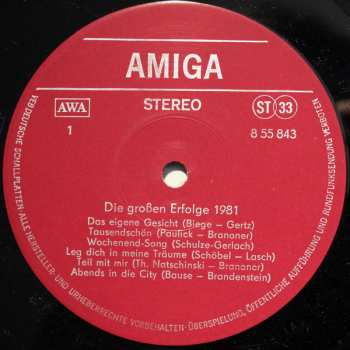 LP Various: Die Großen Erfolge '81