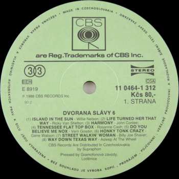 2LP Various: Dvorana Slávy 6 (2xLP)