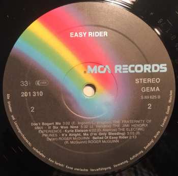 LP Various: Easy Rider (Songs As Performed In The Motion Picture)