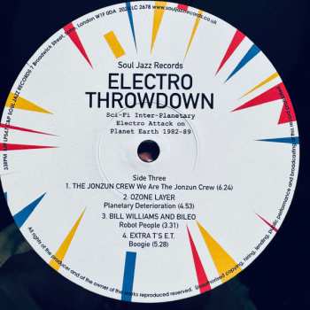 2LP Various: Electro Throwdown (Sci-Fi Inter-Planetary Electro Attack On Planet Earth 1982-89)
