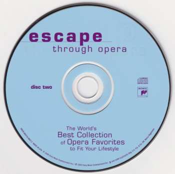 2CD Various: Escape Through Opera (The World's Best Collection Of Opera Favorites To Fit Your Lifestyle)
