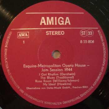 LP Various: Esquire-Metropolitan Opera House Jam Session 1944
