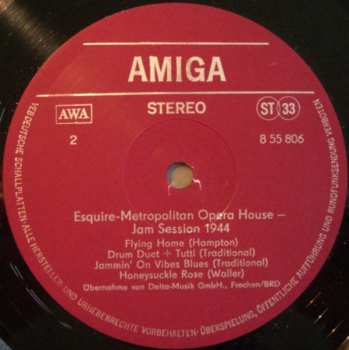 LP Various: Esquire-Metropolitan Opera House Jam Session 1944