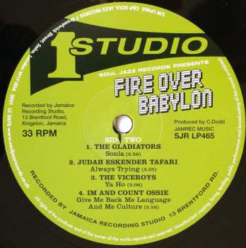 2LP Various: Fire Over Babylon (Dread, Peace And Conscious Sounds At Studio One)