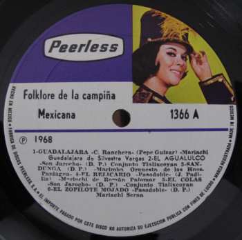 3LP/Box Set Various: Folklore De La Campiña Mexicana
