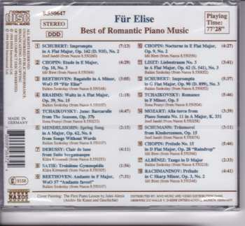 CD Various: Für Elise - Best Of Romantic Piano Music