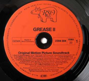 LP Various: Grease 2 (Original Soundtrack Recording)