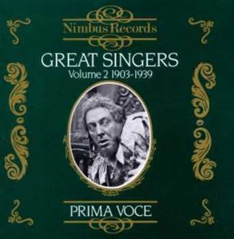 CD Various: Great Singers Volume 2 (1903-1939)