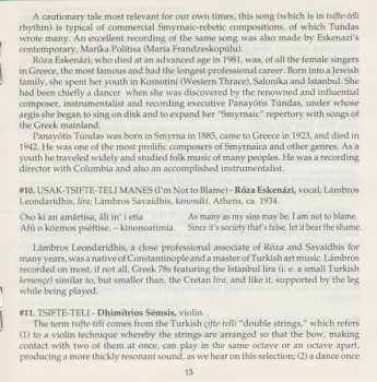 CD Various: Greek-Oriental Rebetica (Songs and Dances In The Asia Minor Style - The Golden Years: 1911-1937)