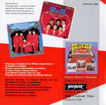 CD Various: GS I Love You Too (Japanese Garage Bands Of The 1960s)