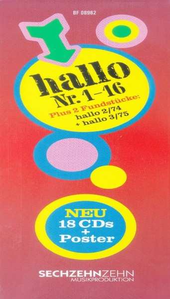 18CD/Box Set Various: Hallo Nr. 1-16 + Hallo 2/74 + Hallo 3/75 LTD