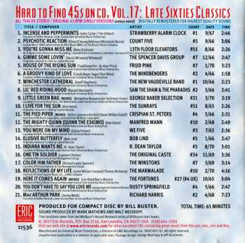 CD Various: Hard To Find 45s On CD, Volume 17: Late Sixties Classics