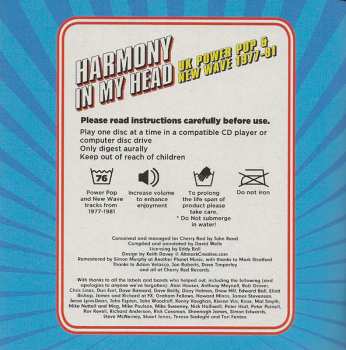 3CD/Box Set Various: Harmony In My Head (UK Power Pop & New Wave 1977-81)