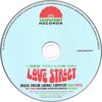 3CD/Box Set Various: I See You Live On Love Street (Music From Laurel Canyon 1967-1975)