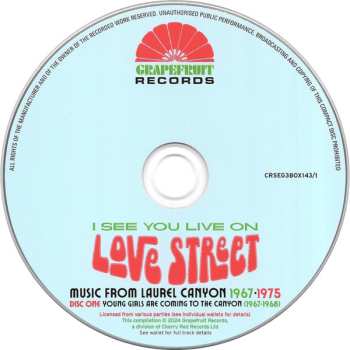 3CD/Box Set Various: I See You Live On Love Street (Music From Laurel Canyon 1967-1975)