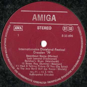 LP Various: Internationales Dixieland Festival Dresden '79