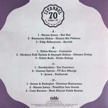 2LP Various: İstanbul 70: Psych, Disco, Folk Edits By Barış K - Volume I-VI LTD