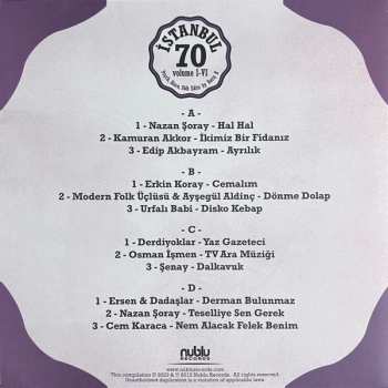 2LP Various: İstanbul 70: Psych, Disco, Folk Edits By Barış K - Volume I-VI LTD