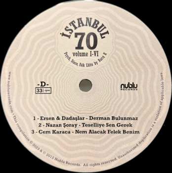 2LP Various: İstanbul 70: Psych, Disco, Folk Edits By Barış K - Volume I-VI LTD