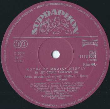 LP Various: Kdyby Ty Muziky Nebyly - 50 Let České Lidovky (2)