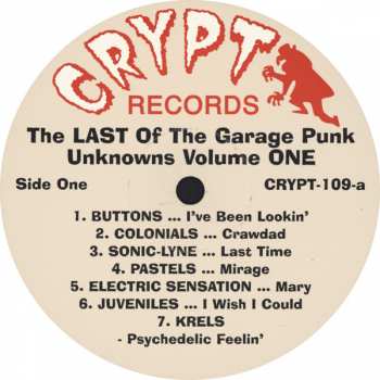 LP Various: Last Of The Garage Punk Unknowns Volume 1