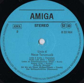 LP Various: Linie 6 (Neue Tanzmusik)