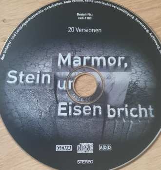 CD Various: Marmor, Stein & Eisen Bricht (20 Versionen) 