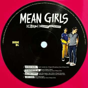 2LP Various: Mean Girls (Original Broadway Cast Recording) CLR