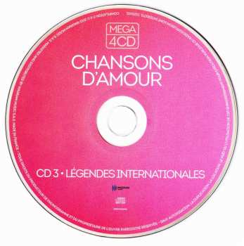 4CD Various: Mega 4 CD - Chansons D'amour