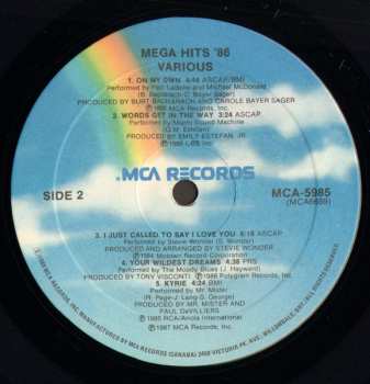 LP Various: Mega Hits '86