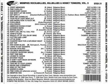 CD Various: Memphis Rockabillies, Hillbillies & Honky Tonkers Volume 5: Glo Lite Records