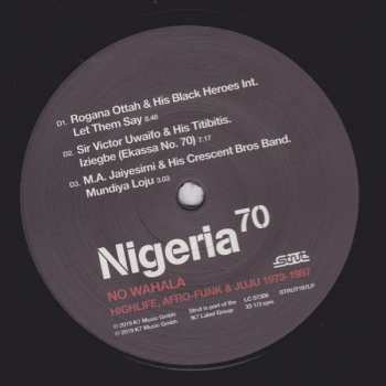 2LP Various: Nigeria 70 (No Wahala: Highlife, Afro-Funk & Juju 1973-1987)