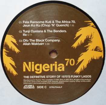 3LP Various: Nigeria 70 (The Definitive Story of 1970's Funky Lagos) LTD