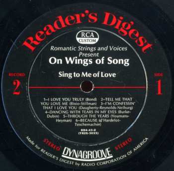 6LP/Box Set Various: On Wings Of Song (6xLP+BOX)