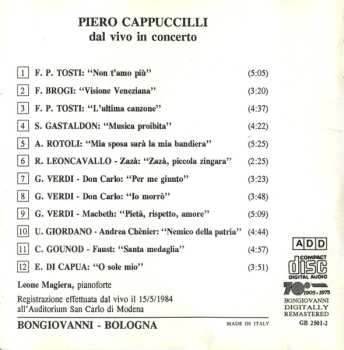 CD Various: Piero Cappuccilli In Concerto - Live