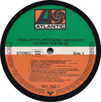 LP Various: Platoon (Original Motion Picture Soundtrack And Songs From The Era)
