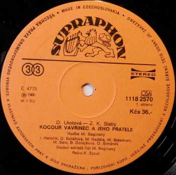 LP Various: Pohádky (VIII) Kocour Vavřinec A Jeho Přátelé / Jánošíkova Kuželka