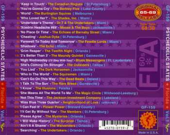 CD Various: Psychedelic States: Florida In The 60s Vol. 1