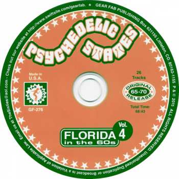 CD Various: Psychedelic States: Florida In The 60s Vol. 4