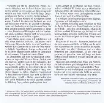 4CD/DVD/Box Set Various: Rock Für Den Frieden