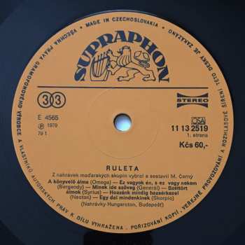 LP Various: Ruleta (Maďarské Rockové Skupiny)