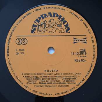 LP Various: Ruleta (Maďarské Rockové Skupiny)
