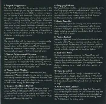 CD Various: Songs Of Disappearance (Australian Bird Calls) - Endangered Edition DLX