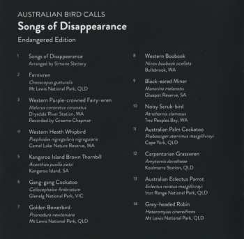 CD Various: Songs Of Disappearance (Australian Bird Calls) - Endangered Edition DLX