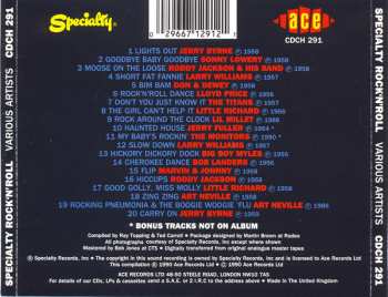 CD Various: Speciality Rock 'N' Roll