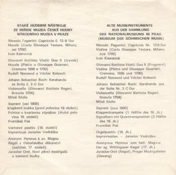 SP Various: Staré Hudební Nástroje Z Národního Muzea